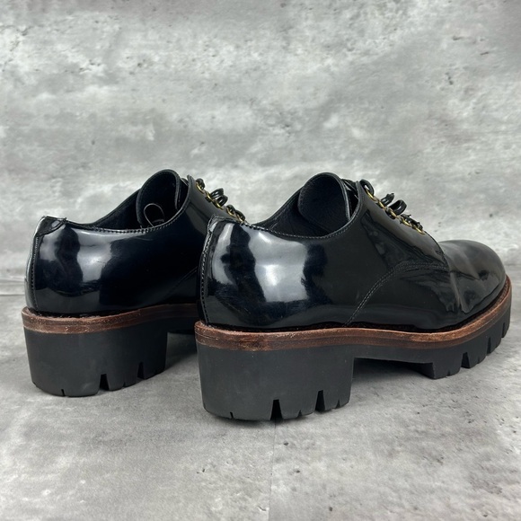 Jeffrey Campbell Trevor Oxford Patent Leather Shoe Size 8 - Picture 2 of 9